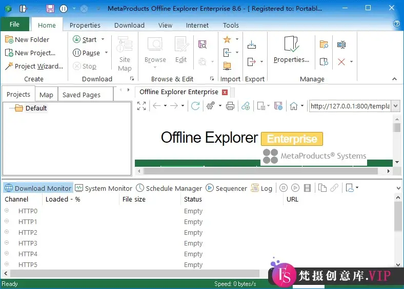 Offline Explorer(离线浏览工具) Enterprise v8.6.0.4976 便携版