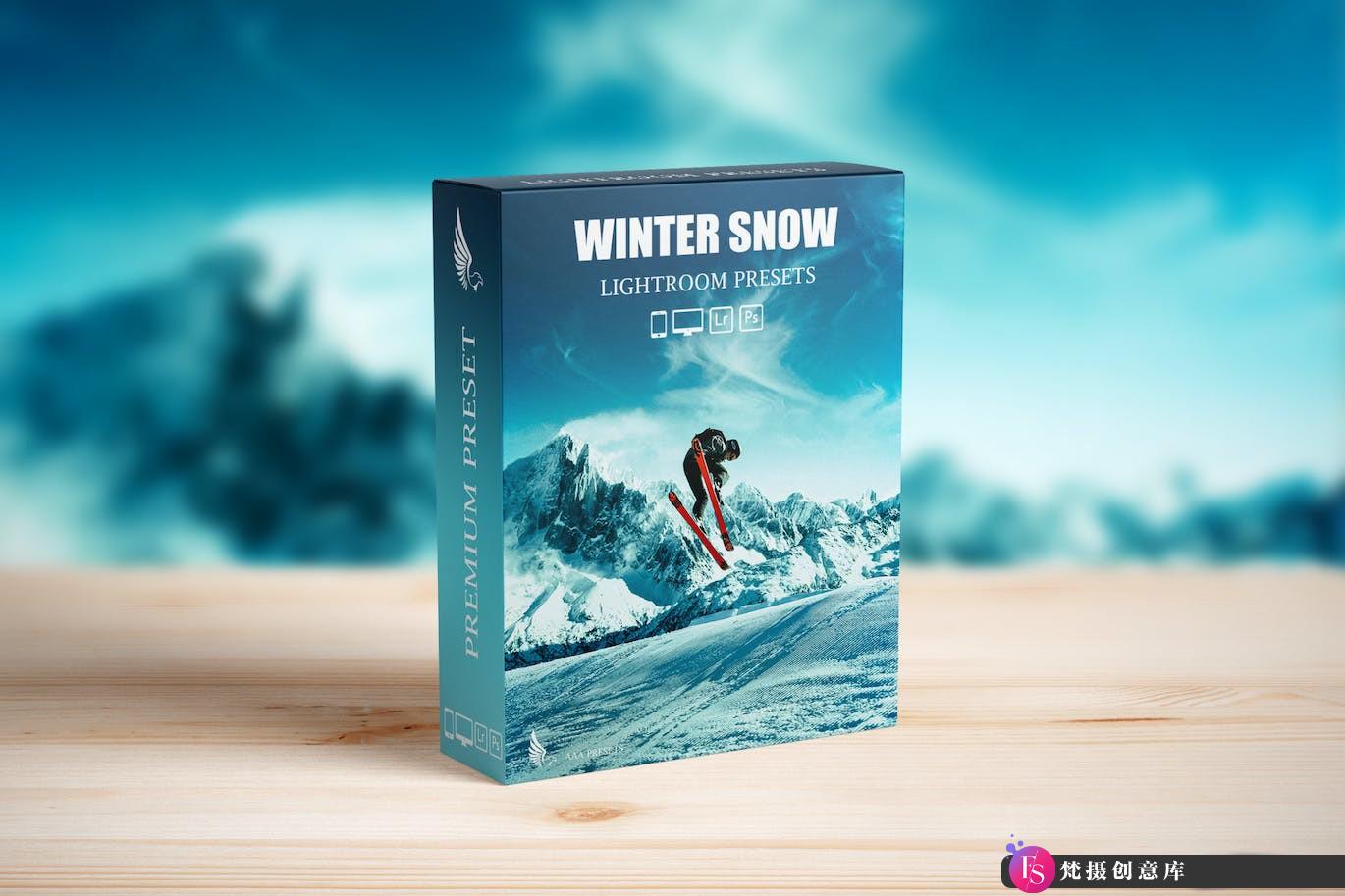 [风光LR预设]冬季冰雪电影风光Lightroom预设 Snow & Winter Presets for Lightroom-梵摄创意库