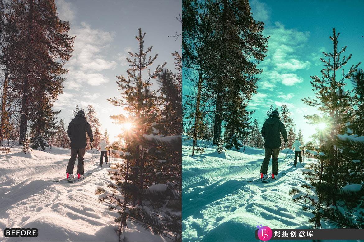 [风光LR预设]冬季冰雪电影风光Lightroom预设 Snow & Winter Presets for Lightroom