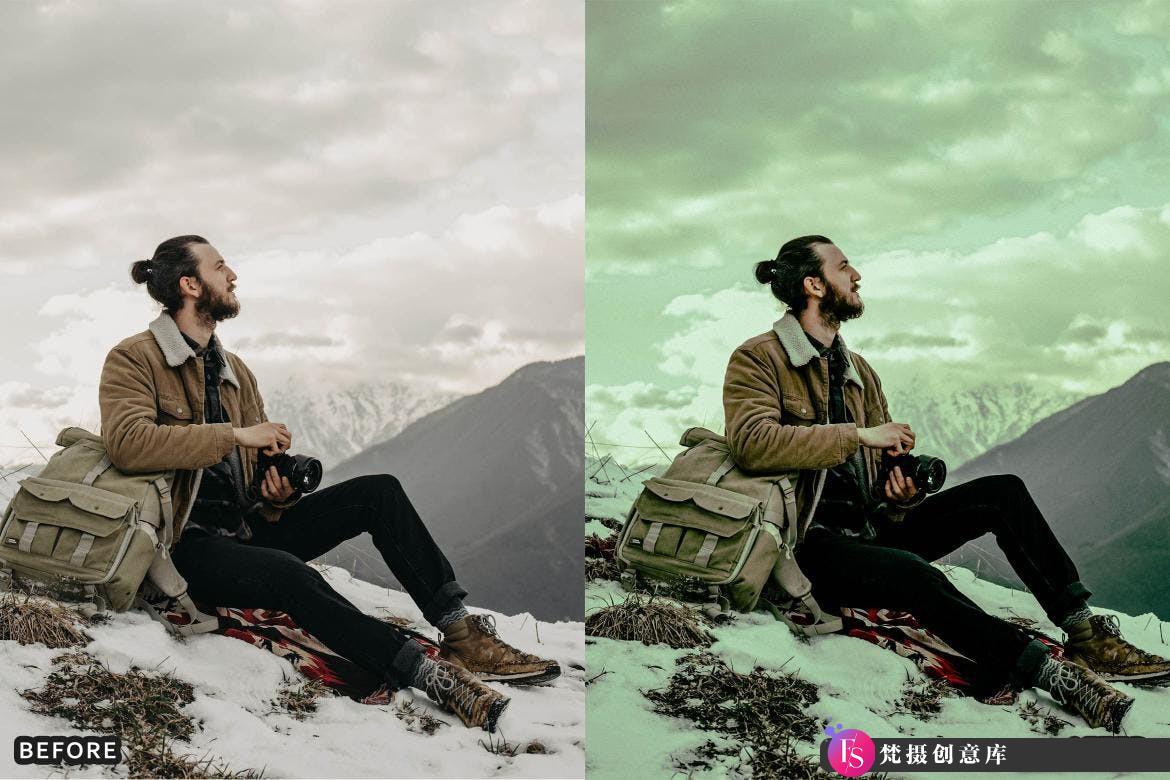 [风光LR预设]冬季冰雪电影风光Lightroom预设 Snow & Winter Presets for Lightroom