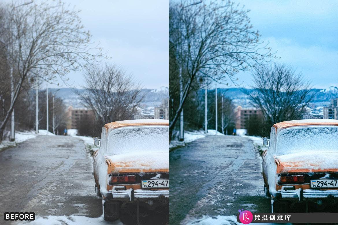 [风光LR预设]冬季冰雪电影风光Lightroom预设 Snow & Winter Presets for Lightroom