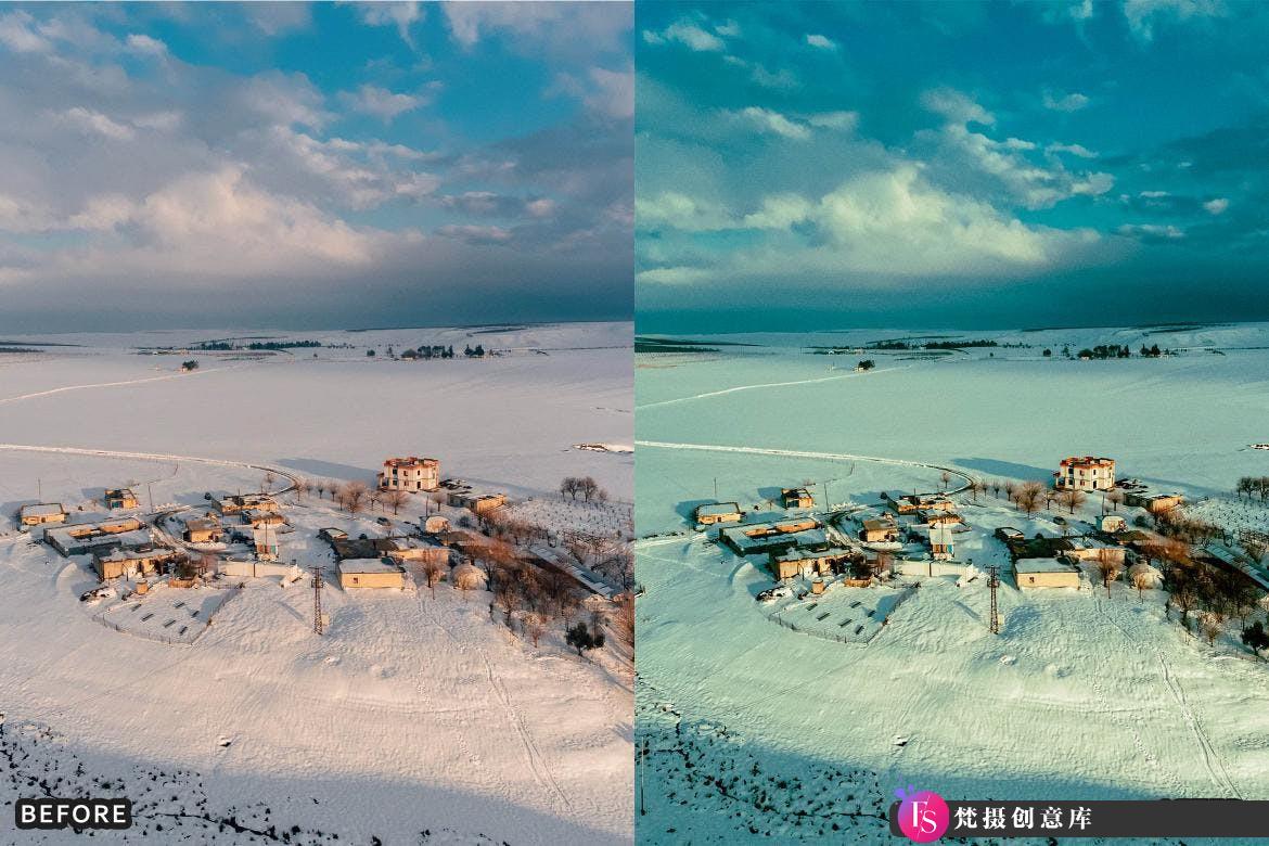 [风光LR预设]冬季冰雪电影风光Lightroom预设 Snow & Winter Presets for Lightroom