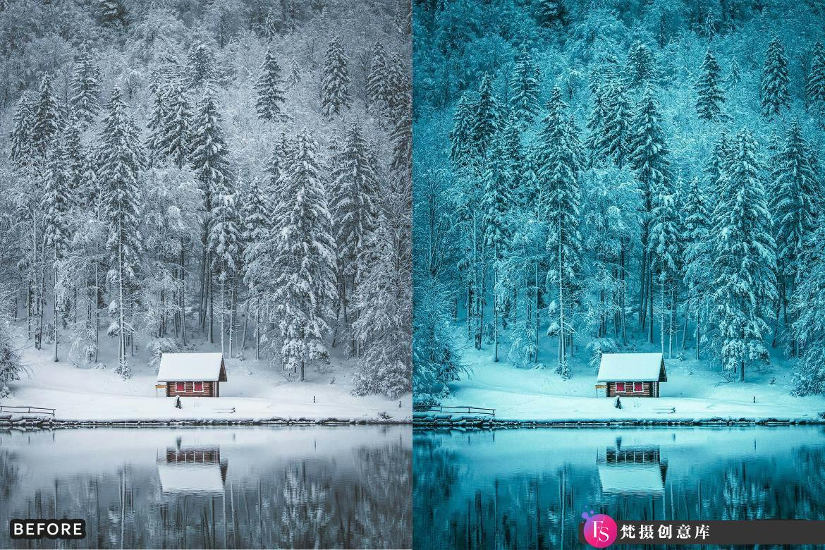 [风光LR预设]冬季冰雪电影风光Lightroom预设 Snow & Winter Presets for Lightroom