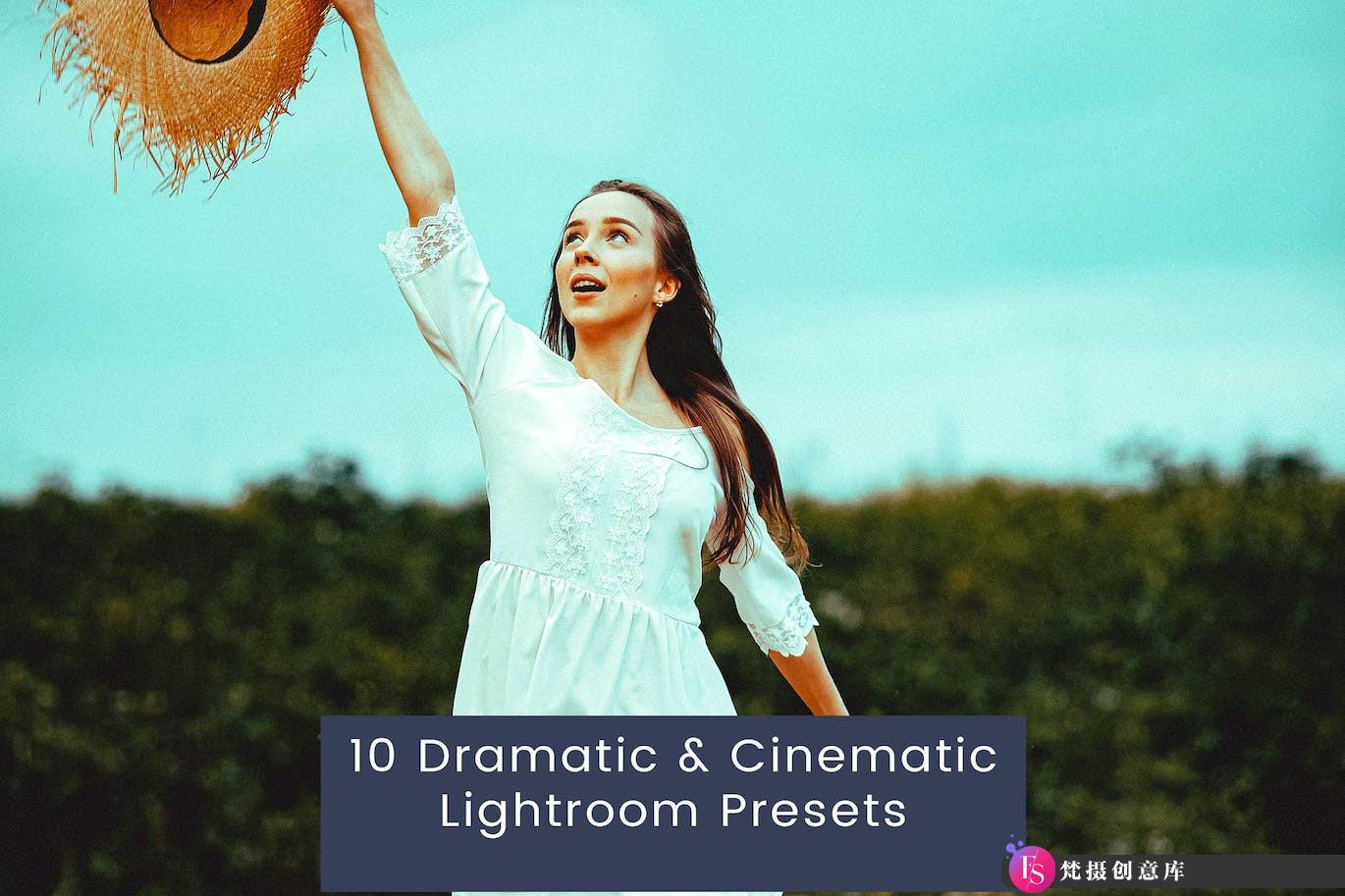 [胶片LR预设]10个旅行电影风光Lightroom预设 Dramatic & Cinematic Lightroom Presets