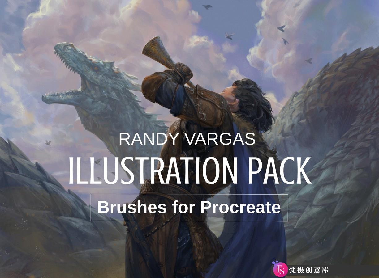 [Procreate笔刷]Procreate插图绘画笔刷 Illustration Pack – Brushes for Procreate