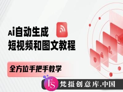 AI自动生成短视频和图文课程，全方位手把手教学