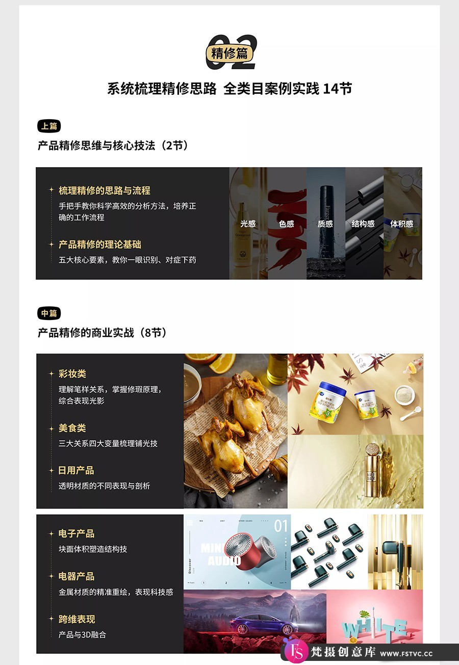 [产品静物摄影]商业产品摄影&商业产品后期精修全能班-附素材