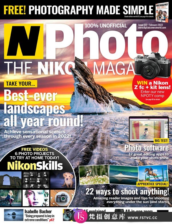 [电子书籍教程]N-Photo UK – 数码单反摄影杂志2022年全年合集（1-13期）