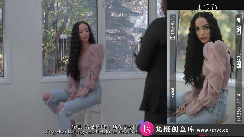 [人像摄影教程]摄影师AmandaDiaz创意女性肖像画摆姿布光艺术风格大师班-中英字幕