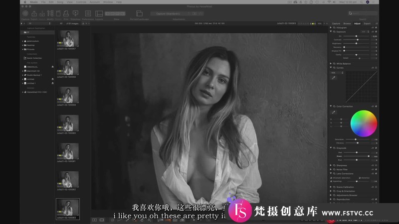 图片[8]-[人像摄影教程]PeterCoulson棚拍名模朱莉娅(Julia)创意情绪人像幕后花絮教程-中英字幕-梵摄创意库