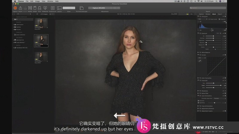 图片[3]-[人像摄影教程]摄影师PeterCoulson-工作室棚拍时尚人像设置大窗口灯布光教程-中英字幕-梵摄创意库