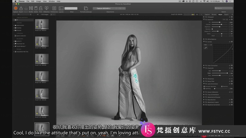 图片[5]-[人像摄影教程]PeterCoulson-工作室棚拍《安娜时尚》人像摄影布光教程-中英字幕-梵摄创意库