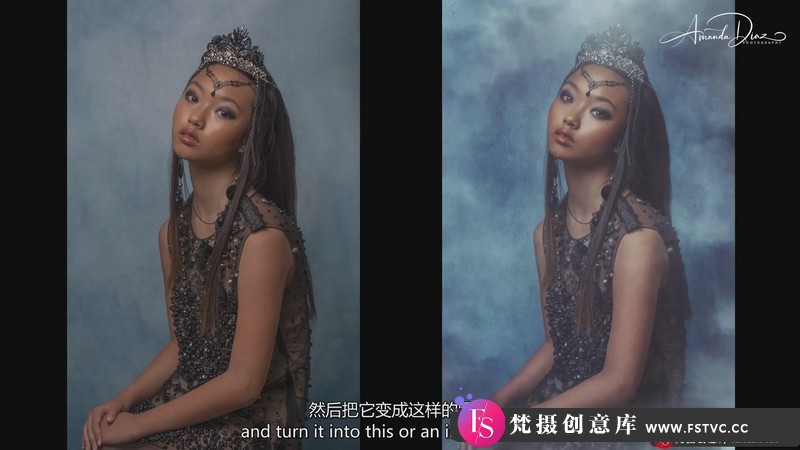 [人像摄影教程]摄影大师AmandaDiaz-高端油画绘画艺术风格人像摄影大师班-中英字幕