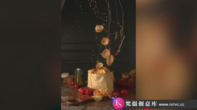 [美食摄影教程]悬浮美食摄影：拍摄悬浮美食照片的实用指南教程-中英字幕