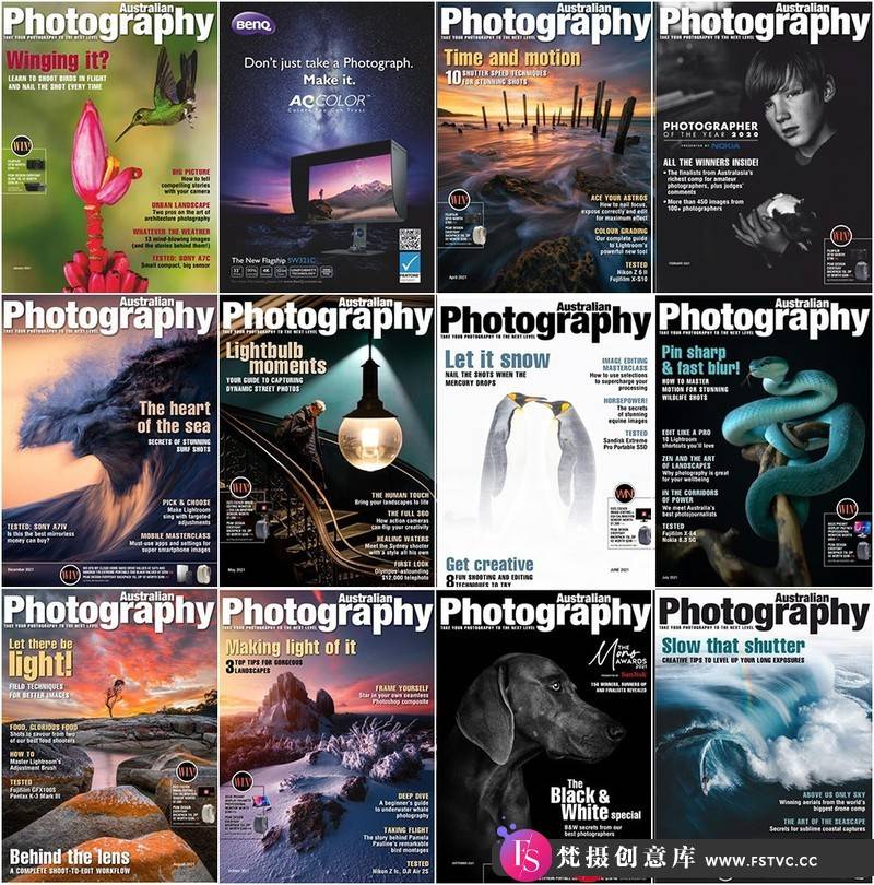 [电子书籍教程]澳大利亚摄影-2021年全年刊集杂志AustralianPhotography-2021Full-梵摄创意库