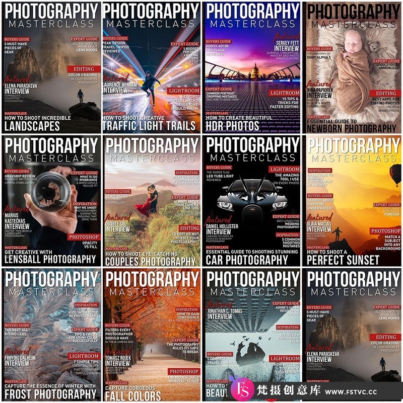 [电子书籍教程]摄影大师班2021年全年1-11期合集PhotographyMasterclass-FullYear2021-梵摄创意库