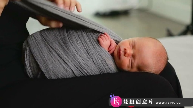 [新生儿童摄影]KellyBrown凯利·布朗新生儿包裹姿势教程KellyBrownWrapWorkflow-梵摄创意库