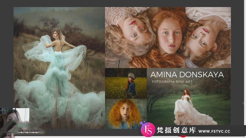 [人像摄影教程]AminaDonskaya-文艺复兴梦幻油画美术摄影前期及后期教程