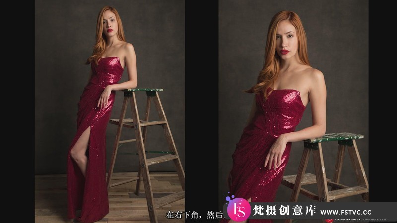 [人像摄影教程]摄影师LindsayAdler摄影棚使用V-Flat在进行时尚人像摄影布光教程-中文字幕