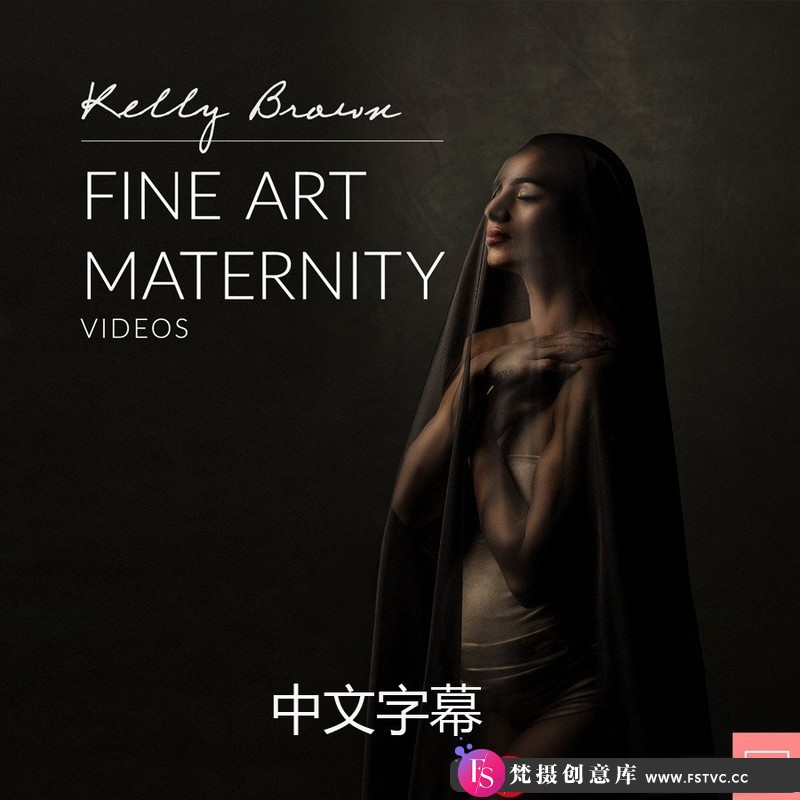 [私房摄影教程]凯利·布朗(KellyBrown)孕妇私房美术布光摄影及后期-中文字幕-梵摄创意库