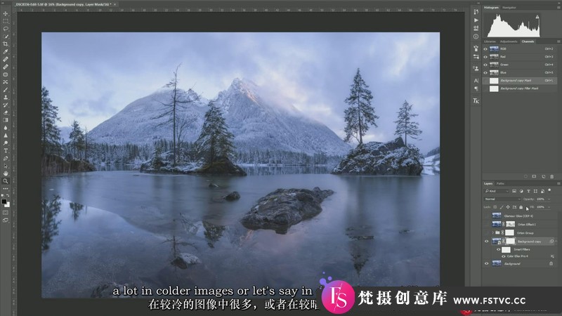 [风光摄影教程]DanielFleischhacker景观和自然风光摄影Photoshop后期大师班-中英字幕