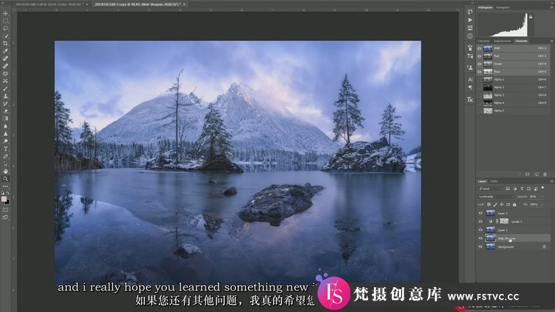 [风光摄影教程]DanielFleischhacker景观和自然风光摄影Photoshop后期大师班-中英字幕