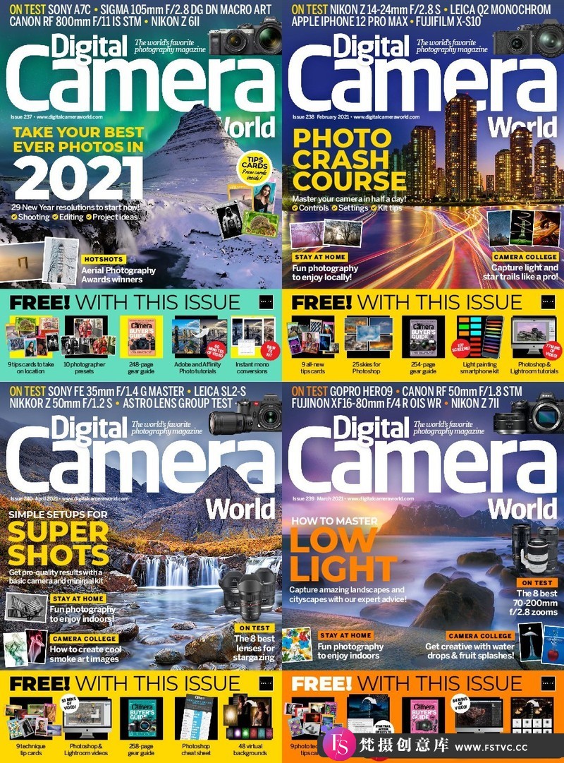 [电子书籍教程]《DigitalCameraWorld》影像视觉2021英文原版[1-4月刊]