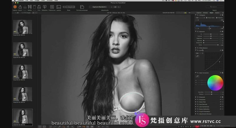 [人像摄影教程]摄影师PeterCoulson棚拍人像模特Tahan布光及修饰教程-中英字幕