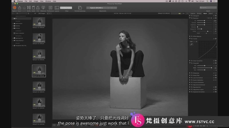 图片[10]-[人像摄影教程]摄影师PeterCoulson棚拍名模MeikaWoollard引领时尚界摆姿教程-中英字幕-梵摄创意库