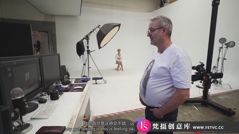 图片[1]-[人像摄影教程]PeterCoulson-工作室棚拍Lottie概念人像布光教程-中英字幕-梵摄创意库