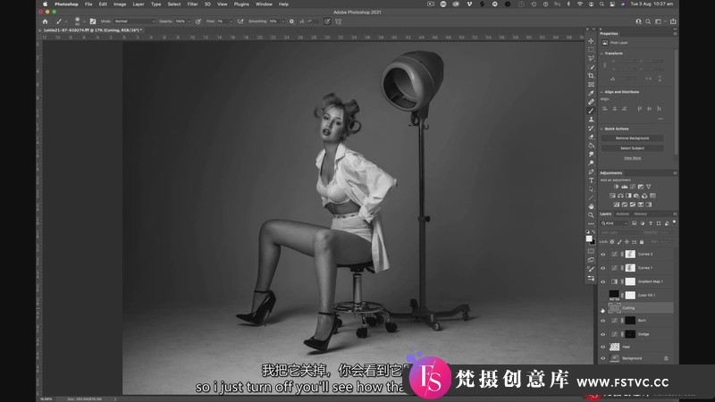 图片[5]-[人像摄影教程]PeterCoulson-工作室棚拍Lottie概念人像布光教程-中英字幕-梵摄创意库