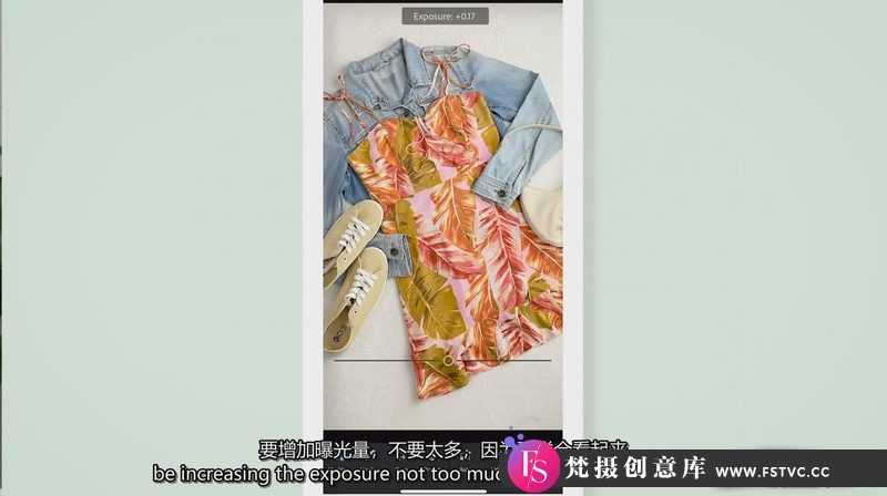 [产品静物摄影]静物产品摄影-衣服服装静物产品平铺布光构图技巧-中英字幕