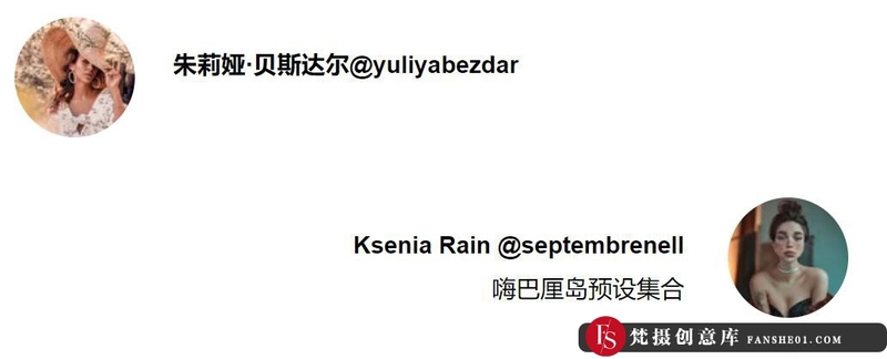 人像LR预设来自俄罗斯著名11位摄影师网红博客顶级预设100个预设合集lr预设ps滤镜pr调色lightroom人像lut插件