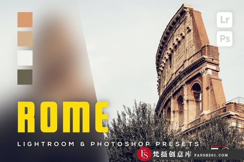 [风光LR预设]罗马旅拍后期电影胶片感Lightroom预设RomeLightroomPresets-梵摄创意库
