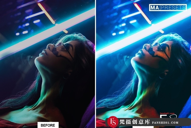 图片[3]-[风光LR预设]城市街道霓虹夜景风光人像Lightroom预设NEONNIGHTLightroomPresets-梵摄创意库