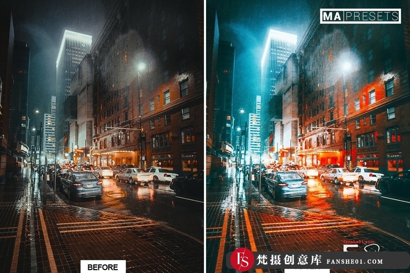 图片[12]-[风光LR预设]城市街道霓虹夜景风光人像Lightroom预设NEONNIGHTLightroomPresets-梵摄创意库