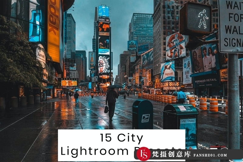 [风光LR预设]城市街拍夜景风光后期调色Lightroom预设15CityLightroomPresets