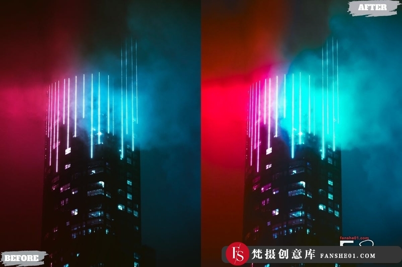 图片[2]-[风光LR预设]城市夜景风光摄影后期调色Lightroom预设NeonLightLightroomPresets-梵摄创意库