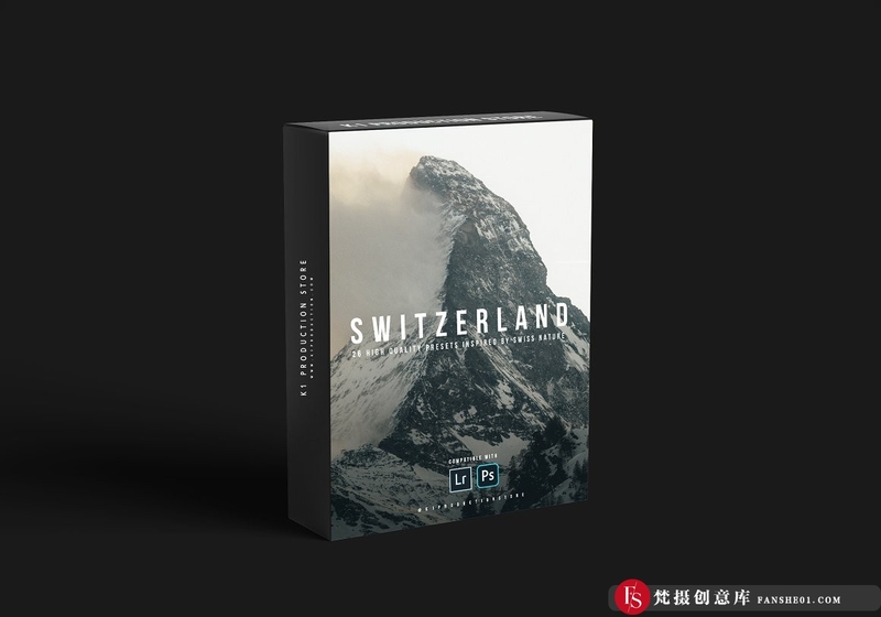 [风光LR预设]K1 PRODUCTION-瑞士旅拍电影风光大片LR预设SWITZERLAND INSPIRED PRESETS-梵摄创意库