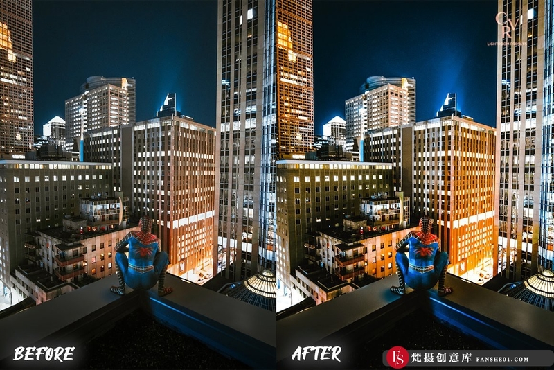 [风光LR预设]城市街拍夜景Lightroom预设移动lr滤镜 Night City Lightroom Presets