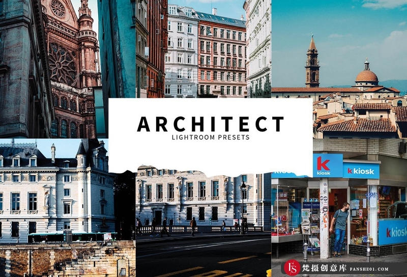 [风光LR预设]城市旅行建筑摄影后期Lightroom预设ArchitectLightroomPresets-梵摄创意库