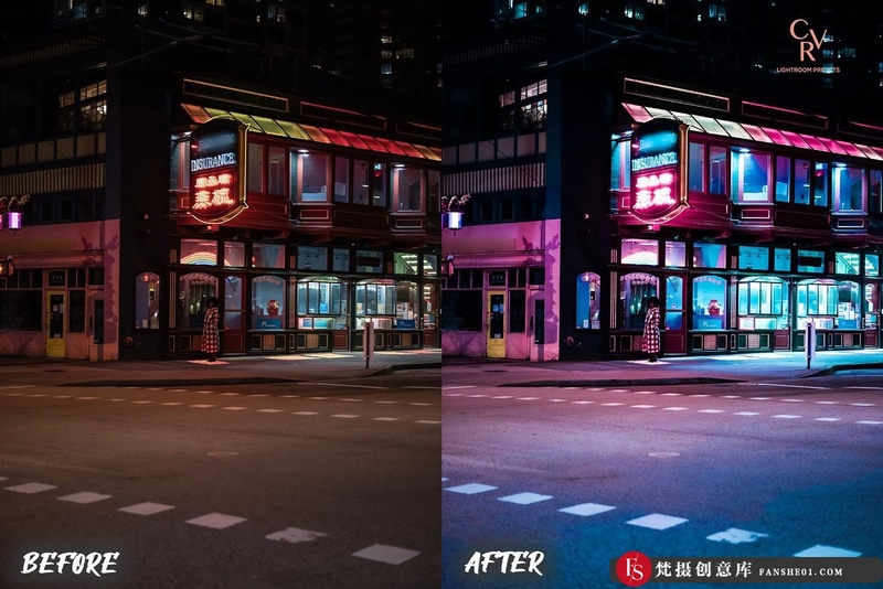 图片[3]-[风光LR预设]城市夜景赛博朋克Lightroom预设及手机lr预设 Cyberpunk Lightroom Presets-梵摄创意库