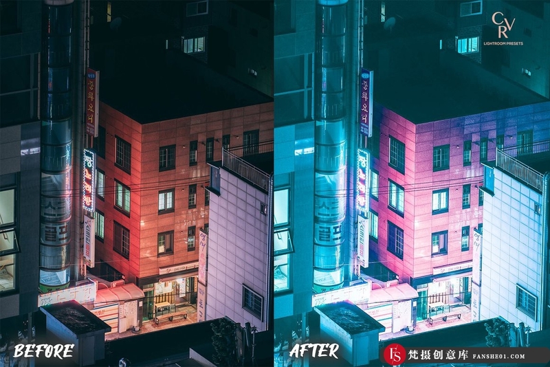 图片[4]-[风光LR预设]城市夜景赛博朋克Lightroom预设及手机lr预设 Cyberpunk Lightroom Presets-梵摄创意库