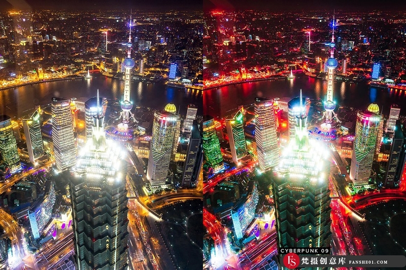 图片[8]-[风光LR预设]城市夜景赛博朋克Lightroom预设与移动LR预设旅行Vlog视频调色LUT预设-梵摄创意库