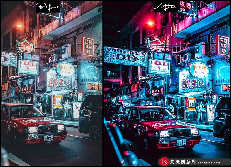 图片[3]-[风光LR预设]城市夜景赛博朋克风光人像Lightroom预设Cyberpunk-PhotoshopActionsLightroomPresets-梵摄创意库