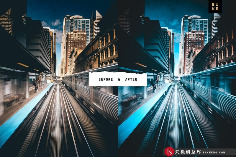 [风光LR预设]大气城市旅拍建筑夜景蓝绿调Lightroom预设UrbanShotz–ProLightroomPreset