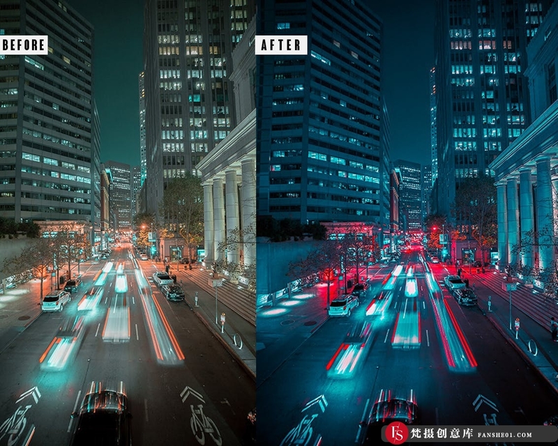 [风光LR预设]港风夜景Photoshop动作和Lightrom预设HongkongAction&LightromPresets