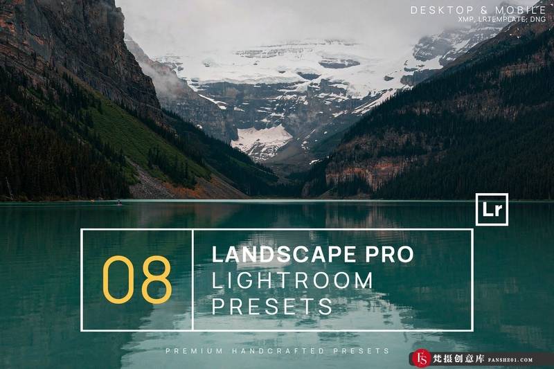 [风光LR预设]旅行风光电影胶片Lightroom预设与移动LR预设 Landscape Pro Lightroom Presets-梵摄创意库