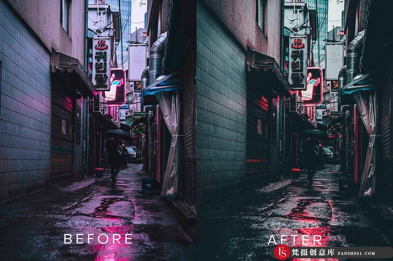 [风光LR预设]赛博朋克未来派城市街拍C1+LR预设 Cyberpunk Futuristic Lightroom 2