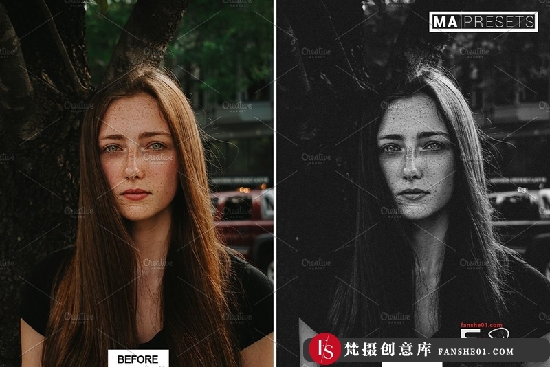 图片[3]-[黑白LR预设]黑白电影胶片人像Lightroom预设B&WFILMLOOKLightroomPresets-梵摄创意库